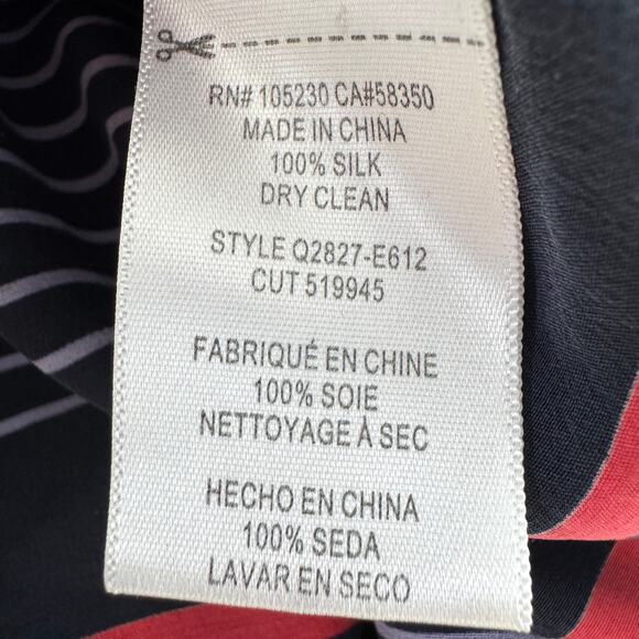 Equipment Womens Mini Shirt Dress Size M 100% Silk Stripe Button Flowy Blue - Picture 7 of 7